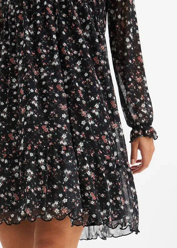 Robe en jersey et mesh, bonprix