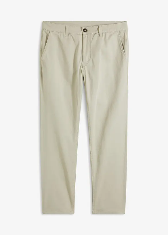 Pantalon chino en coton extensible, ample et droit, bonprix