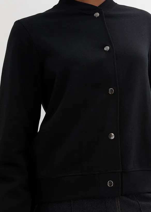 Blouson boutonné en molleton, bonprix