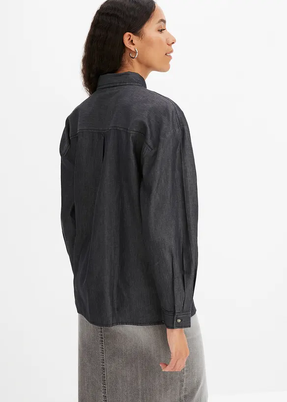 Chemise en jean oversize 100% coton, bonprix