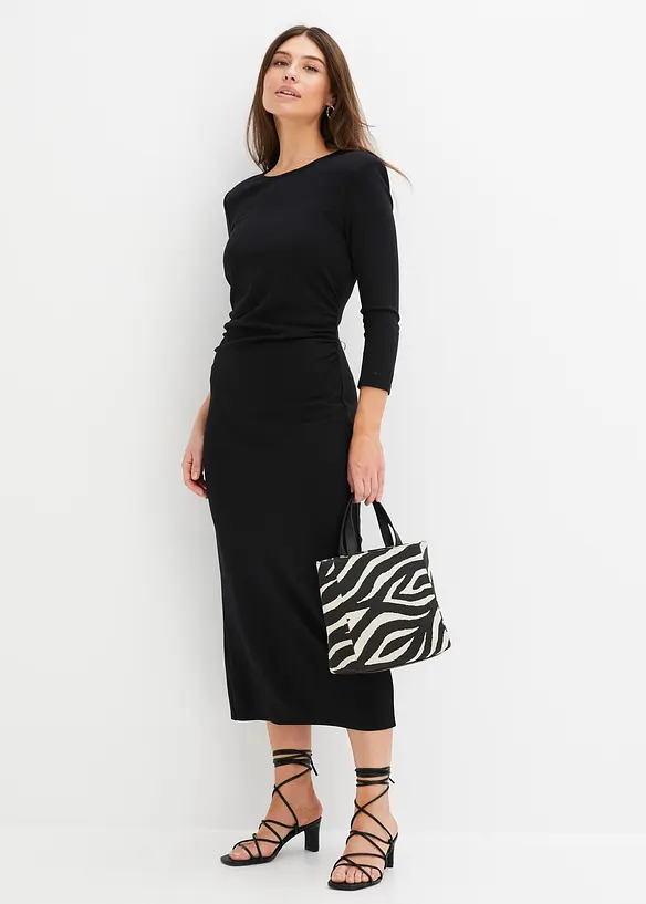 Robe froncée, bonprix