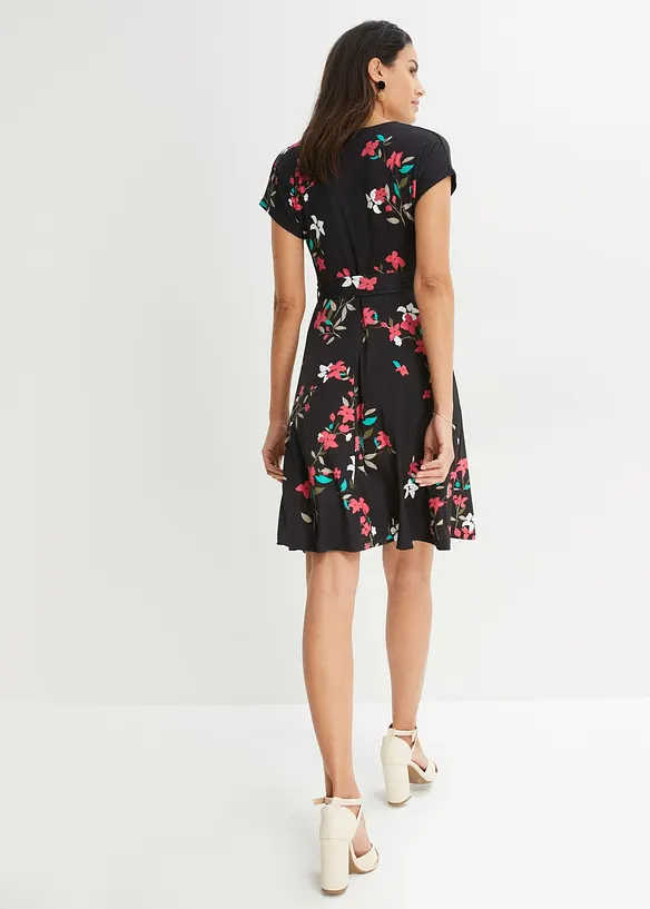 Robe en jersey style portefeuille, bonprix