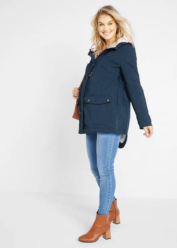 Veste de grossesse et de portage 3en1 avec doublure peluche, bonprix