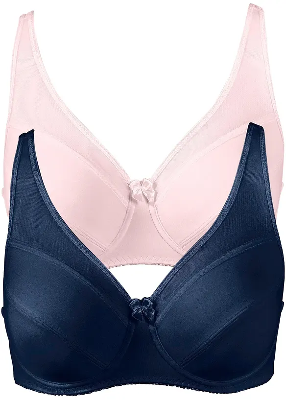 Lot de 2 soutiens-gorge à armatures avec mesh, bonprix