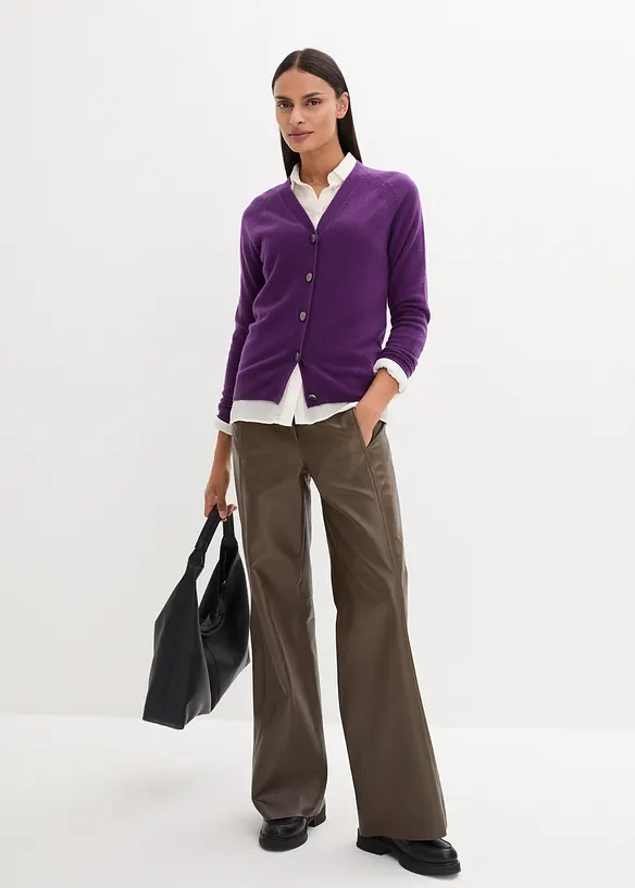 Gilet en maille avec cachemire, bonprix
