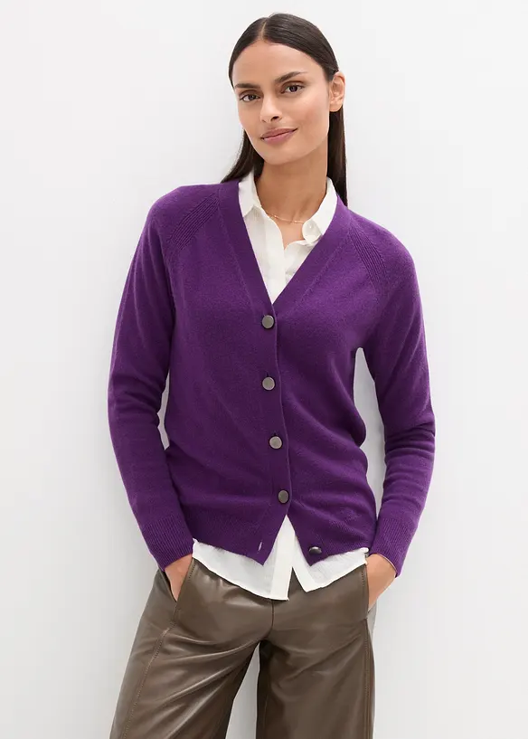 Gilet en maille avec cachemire, bonprix