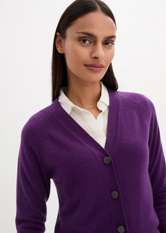 Gilet en maille avec cachemire, bonprix