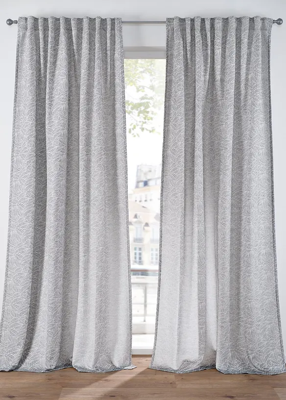 Panneau en jacquard à motif végétal (1 pce), bonprix