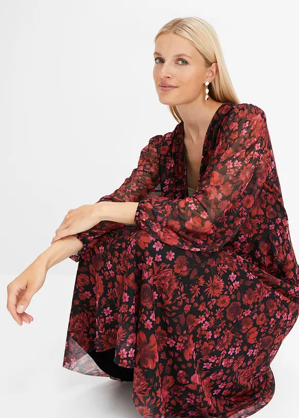 Robe en jersey et mesh, bonprix