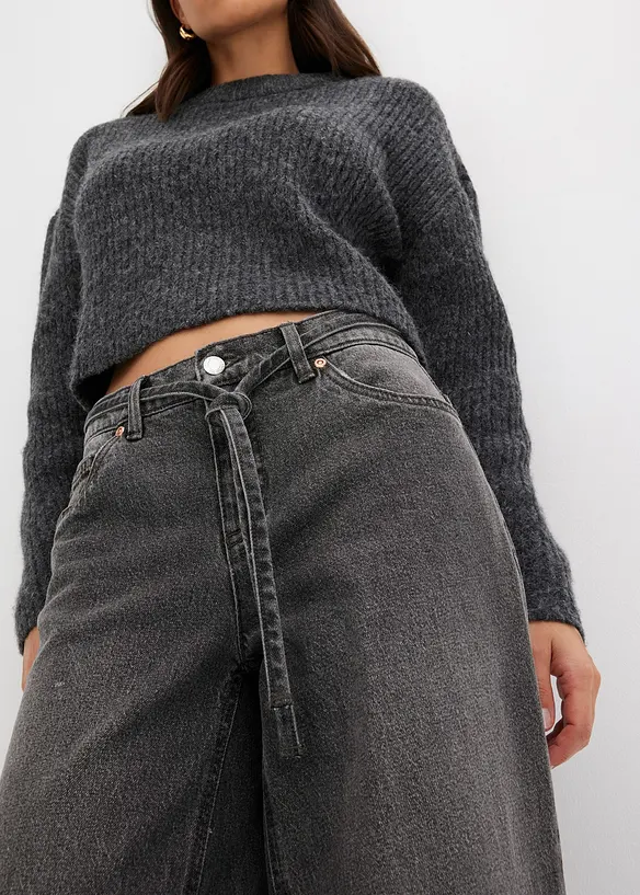 Jean Wide Leg, taille normale, bonprix