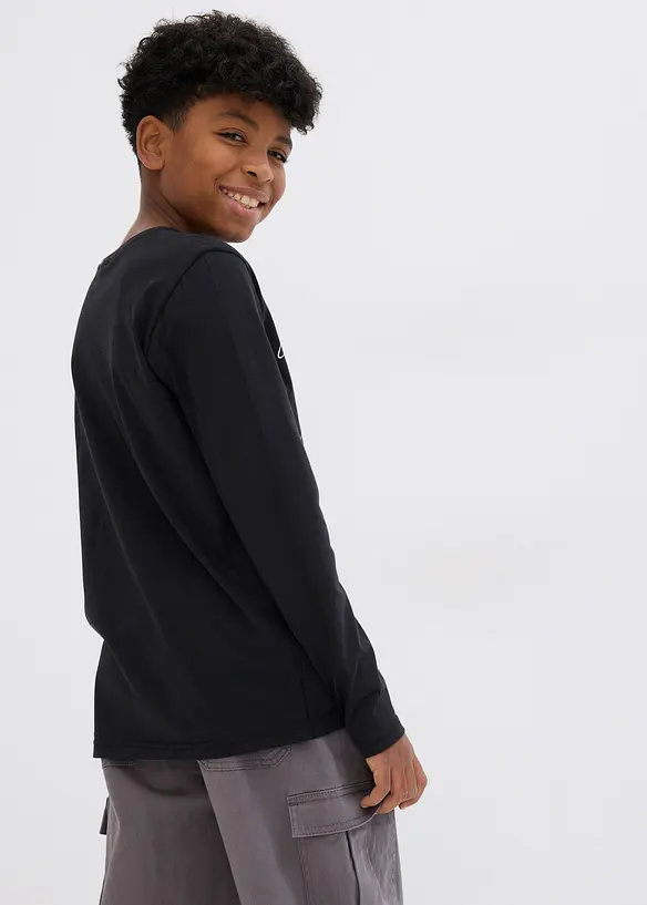 T-shirt manches longues 100% coton, bonprix