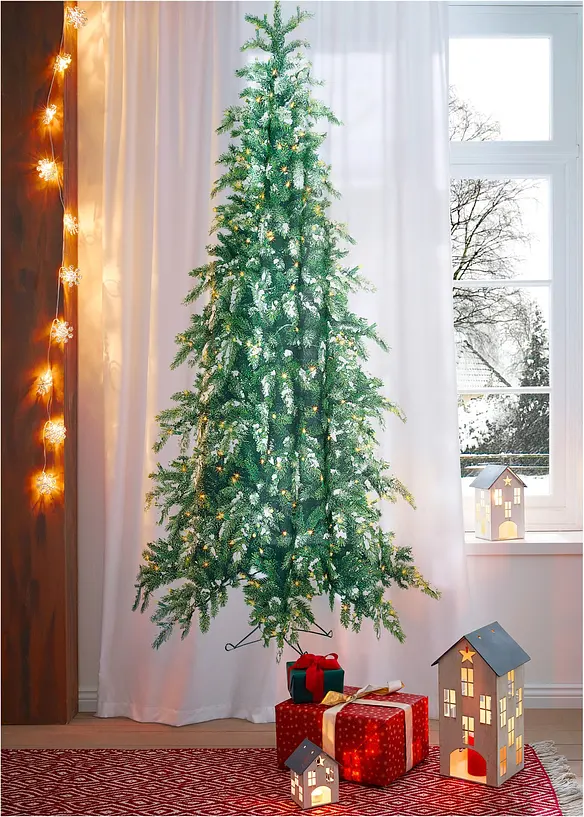 Rideau LED à imprimé sapin de Noël (1 pce), bonprix