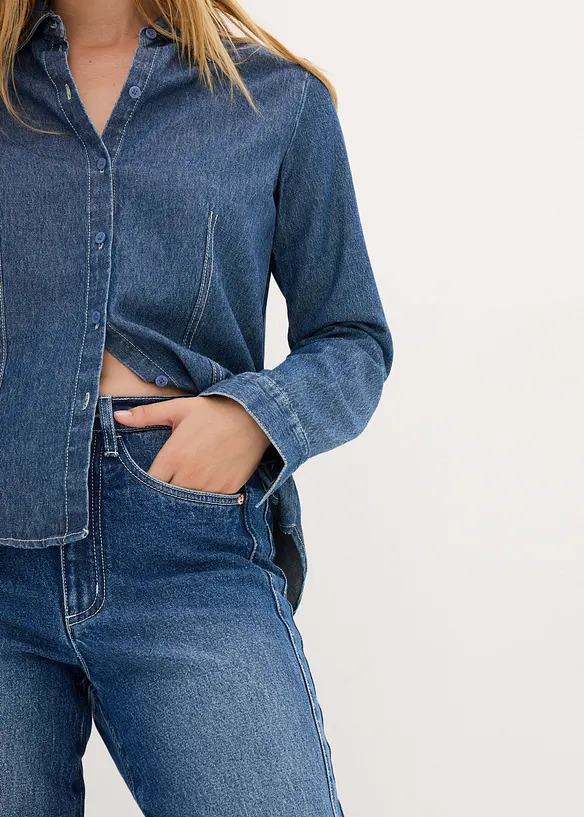 Jean mom, taille haute, bonprix