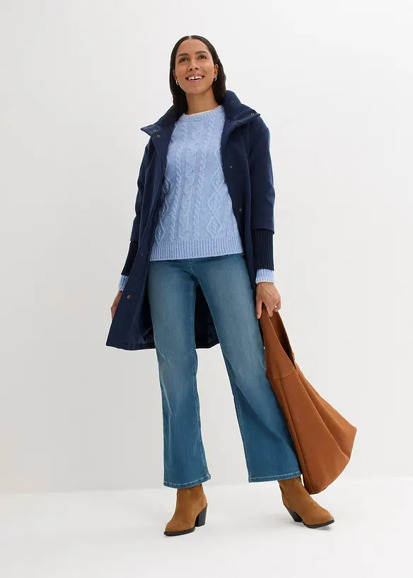 Pull en grosse maille torsadée, bonprix