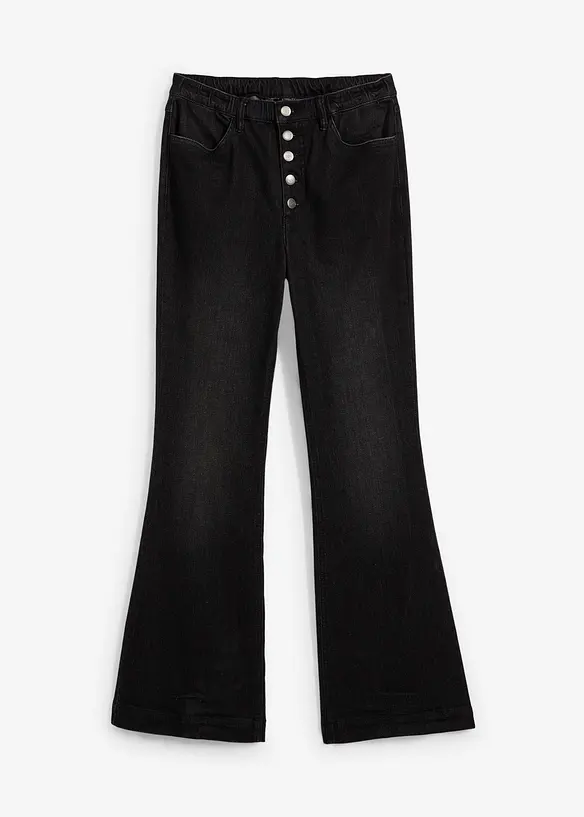 Jean bootcut, taille haute et extensible, bonprix