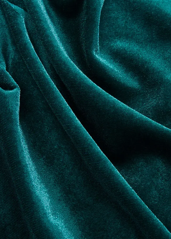 Robe midi en velours doux, bonprix