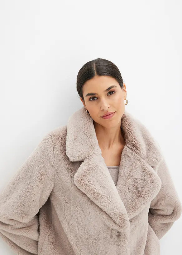 Manteau en fausse fourrure, bonprix
