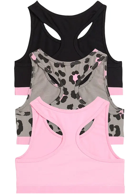 Lot de 3 brassières douces, bonprix