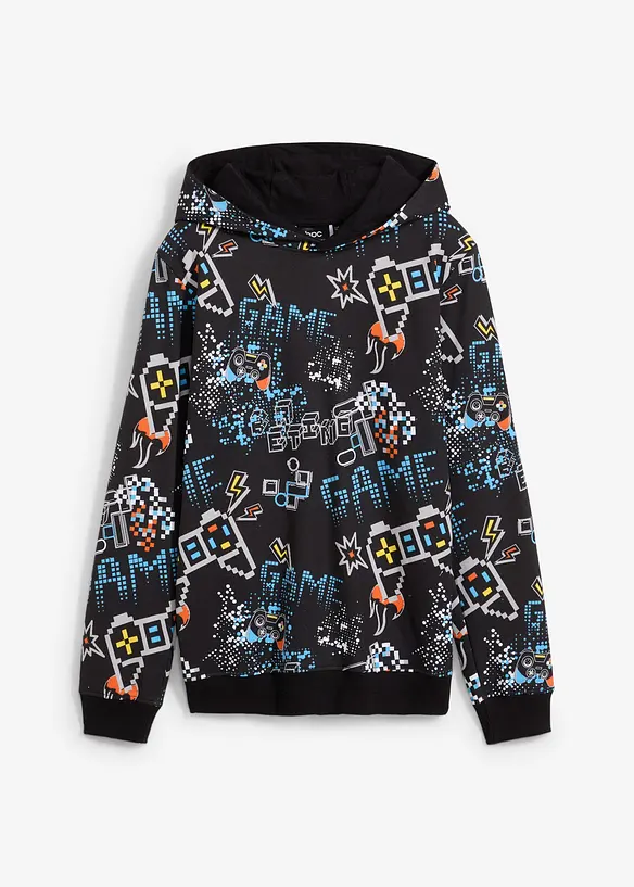 Sweat à capuche 100% coton, bonprix