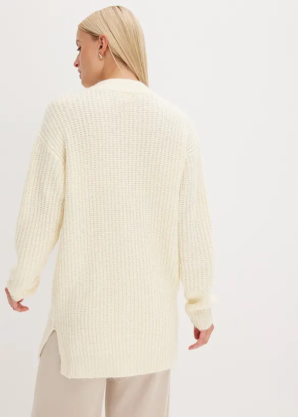 Gilet doux en grosse maille de laine mélangée, bonprix