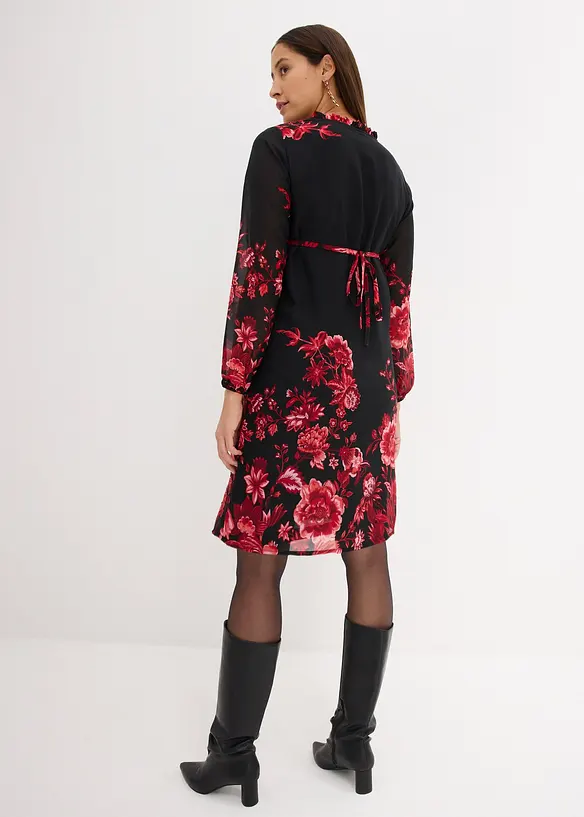 Robe 2en1 pour la grossesse et l'allaitement en crêpe, bonprix
