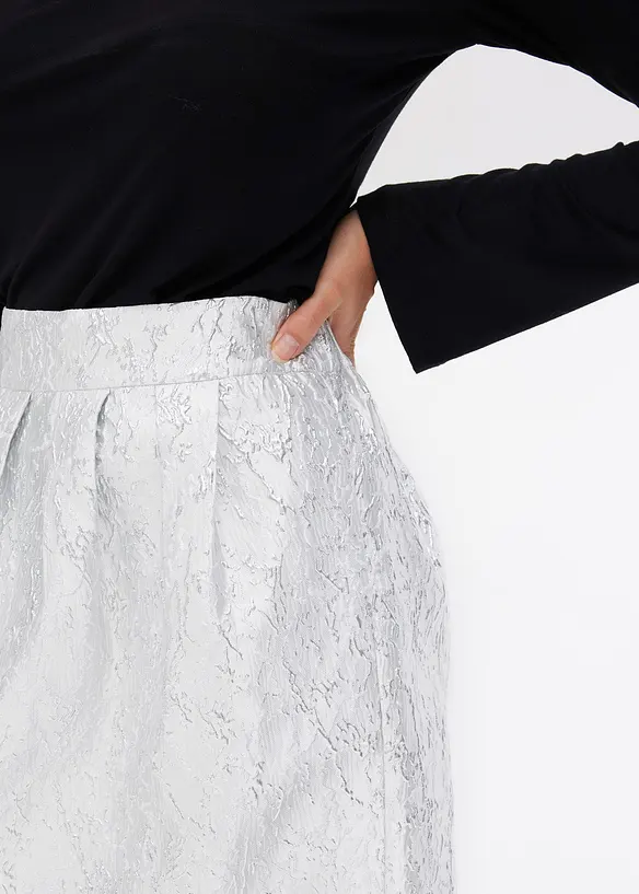 Jupe évasée en jacquard, bonprix