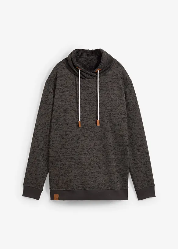 Sweat-shirt long et ultra douillet, bonprix