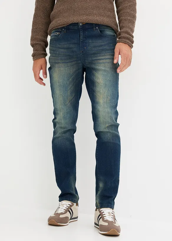 Jean slim extensible et léger, droit, bonprix