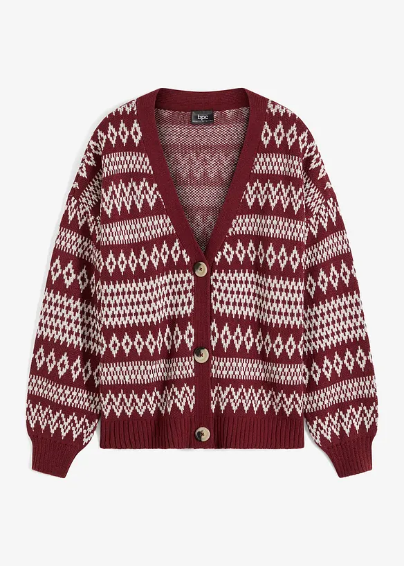 Gilet norvégien en maille avec boutons, bpc bonprix collection