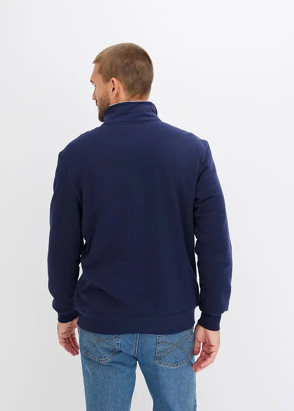 Sweat à col camionneur, doublure chaude, bonprix