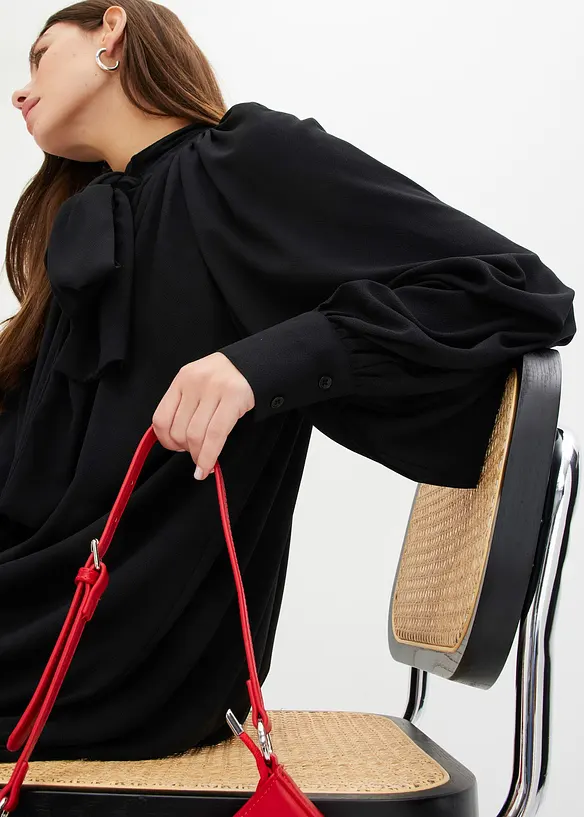 Robe blouse à lavallière, bonprix