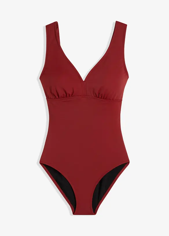 Maillot 1 pièce sculptant à encolure V, maintien fort, bonprix