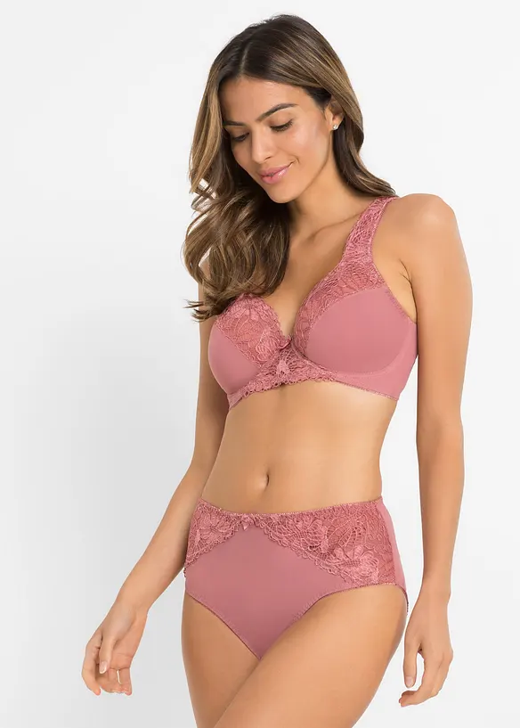 Lot de 2 soutiens-gorge minimiseurs à bretelles rembourrées, bonprix