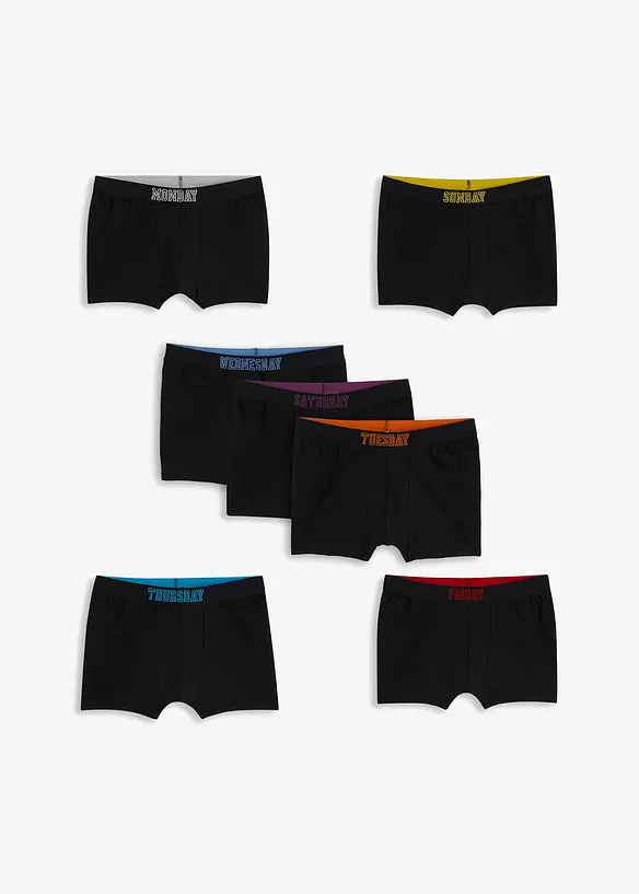 Lot de 7 boxers coton, bonprix