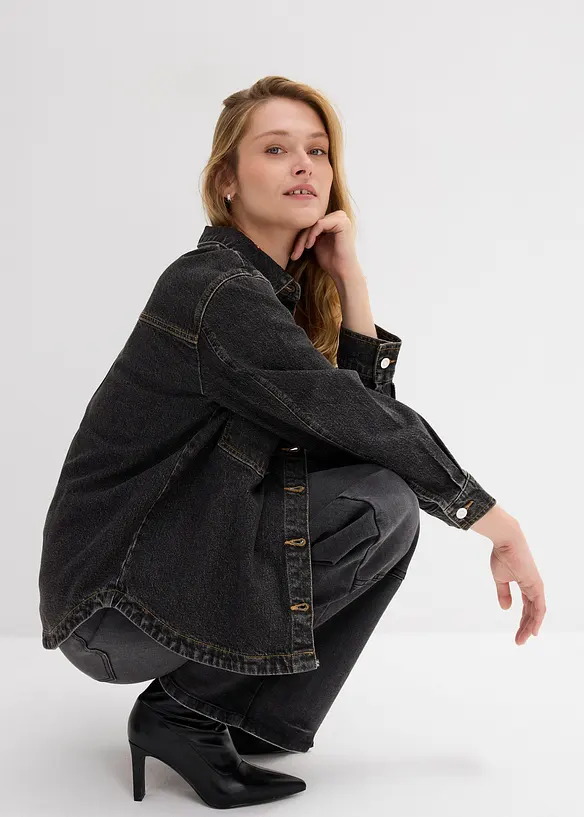 Chemise en jean oversize, bonprix