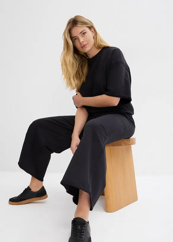 Pantalon 7/8 en molleton, bonprix