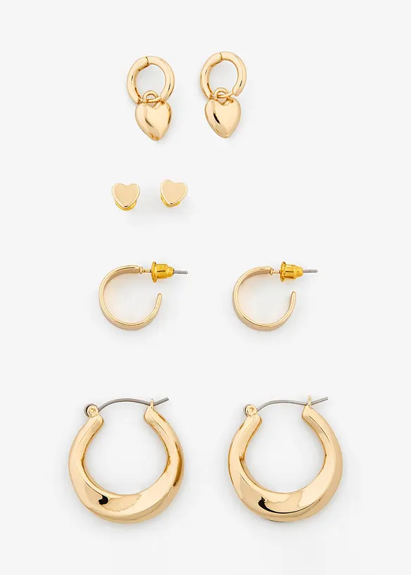 Boucles d’oreille (ens. 8 pces), bonprix