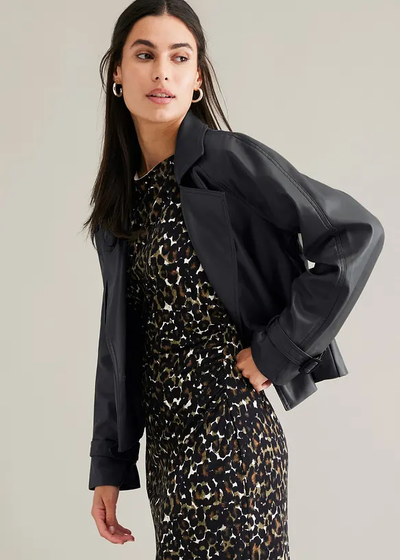 Trench court enduit, bonprix