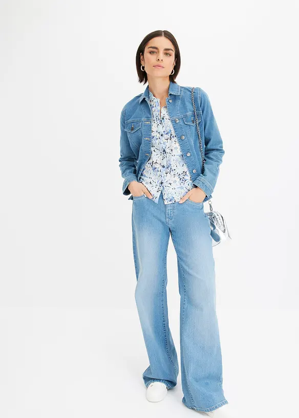 Blouse en matière texturée, bonprix