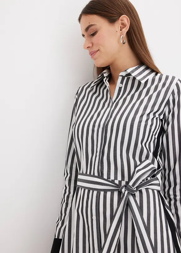 Robe-chemise 100% coton, bonprix