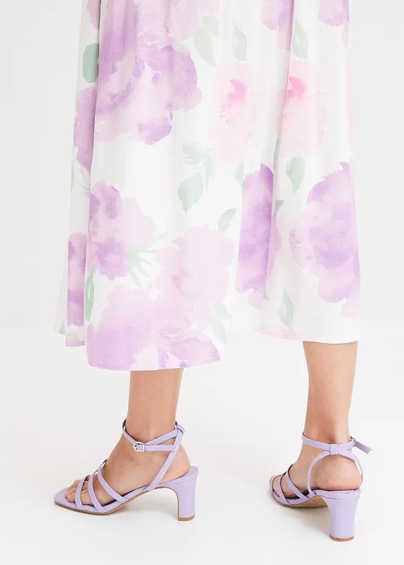 Jupe longue imprimée avec taille confortable, bonprix