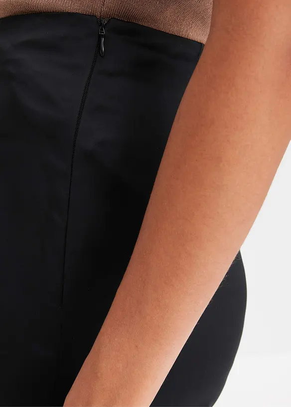 Jupe midi en satin fluide, bonprix