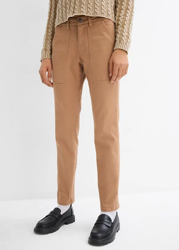 Pantalon en twill de coton extensible, bonprix