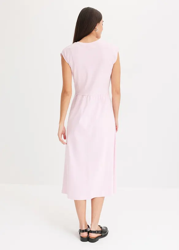 Robe en jersey évasée, détail torsadé, bonprix