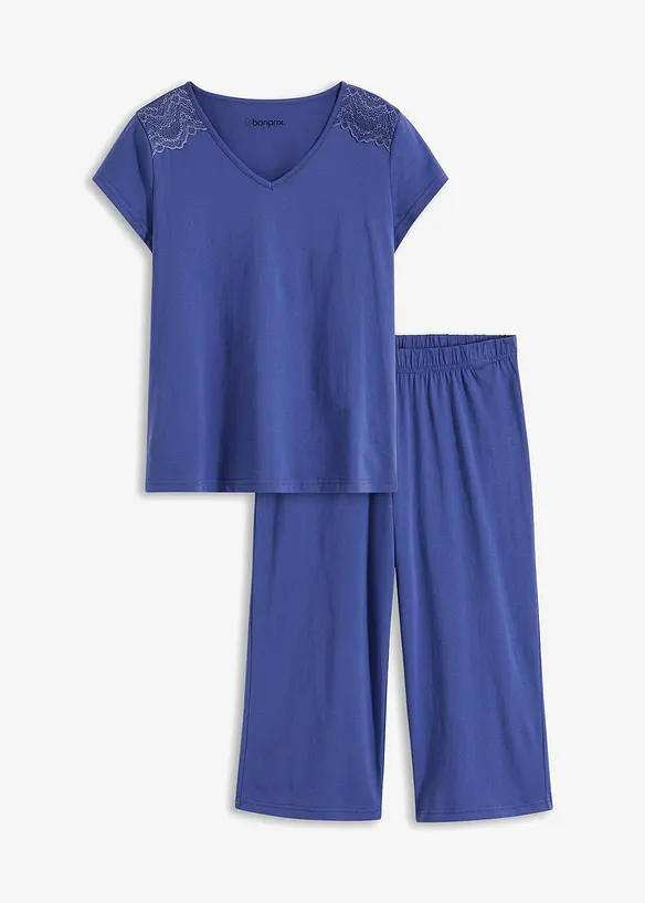 Pyjama avec un pantacourt ample, bonprix
