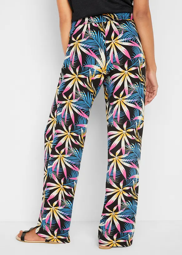 Pantalon palazzo en jersey doux, bonprix