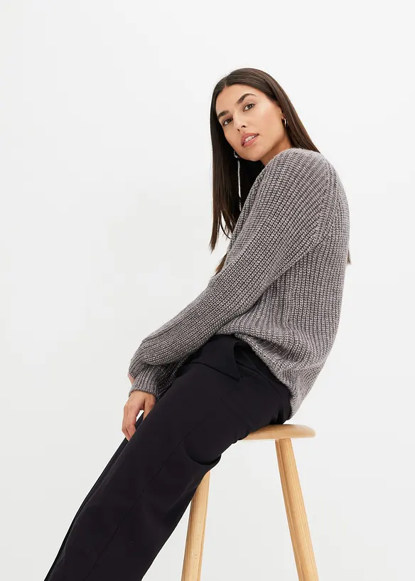 Pull en grosses mailles avec fil brillant, bonprix