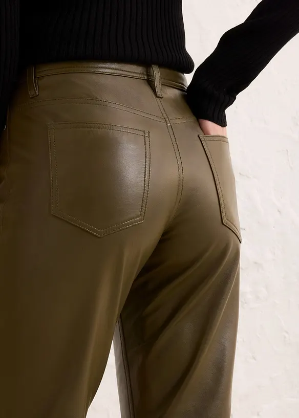Pantalon en cuir nappa d’agneau, bonprix