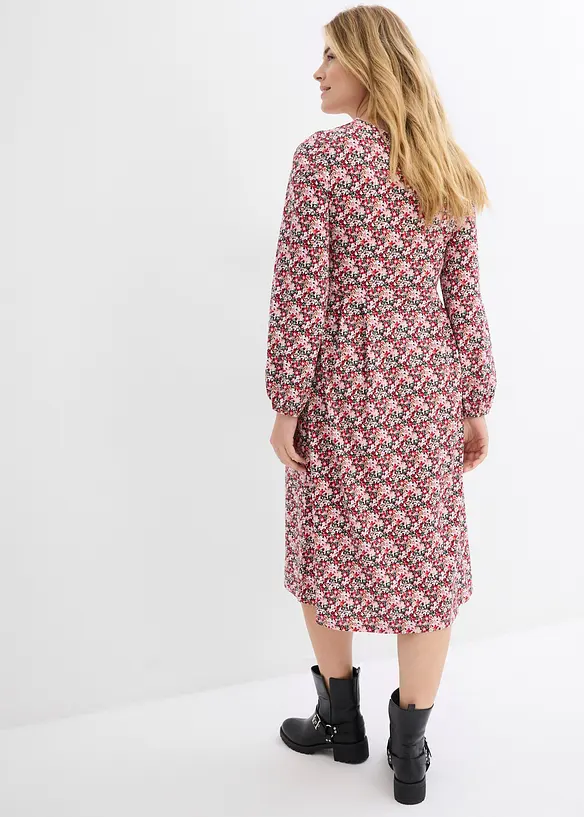 Robe en jersey de coton, longueur midi, bonprix
