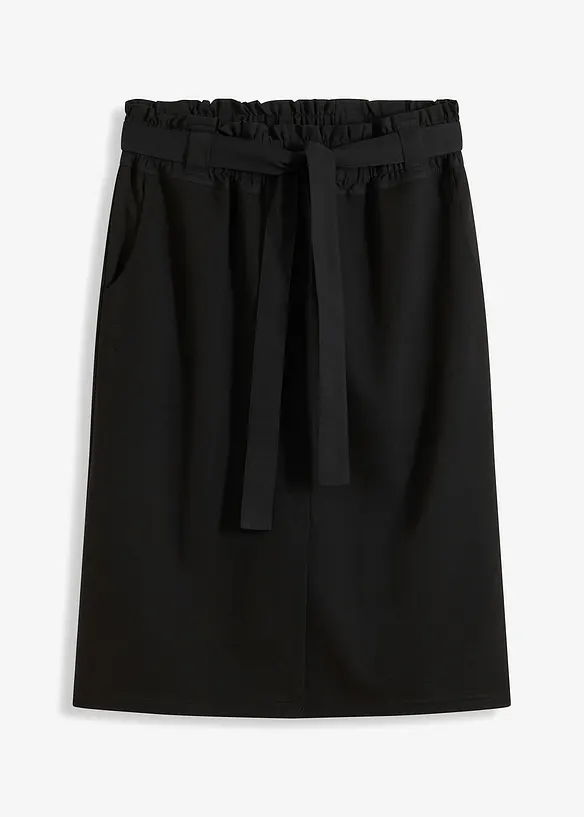Jupe en jersey avec détails tissés, bonprix